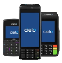 Maquininhas que aceitam Pix por QR Code: Cielo ZIP, Cielo Flash e Cielo LIO On.